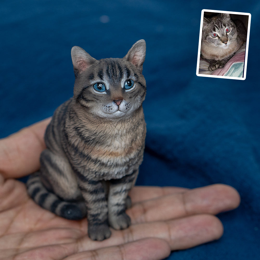 Foto und fertige Figur im Vergleich