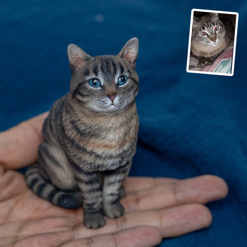 Foto und fertige Figur im Vergleich